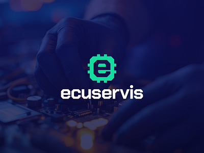 ECUservis branding graphic design logo