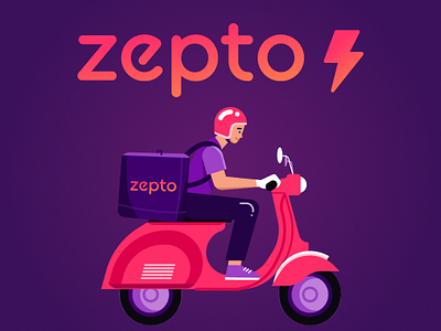 Zepto's Splash UI Animination animation logo motion graphics ui