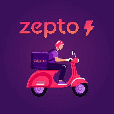 Zepto's Splash UI Animination animation logo motion graphics ui