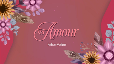 Amour Brand Intro. animation branding graphic design motion graphics