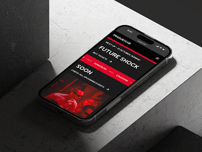 Mobile Website Concept 🎧🍹✨ app clubculture livemusic ui urbannightlife ux webconcept webdesign