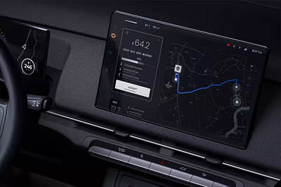 Ride-hailing HMI concept design ev hmi ui ux