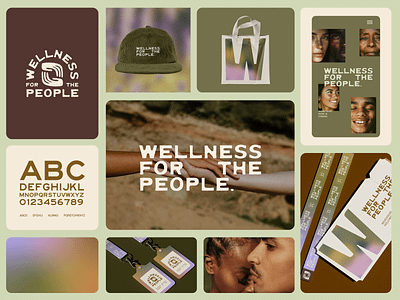 Wellness for the People Event Branding brand identity branding community event event poster holistic health logo merchandising wellness