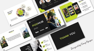 PodHub Company Profile | Presentation Design brand identity branding decks graphic design pitch decks powerpoint ppt pptx presentation presentation design