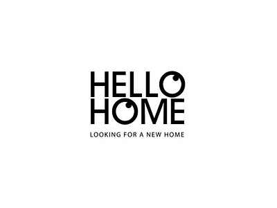 Hello Home logo brand branding design graphic design hello home identity logo logo design logo motion look minimal motion graphics slogan tagline typeface visual identity