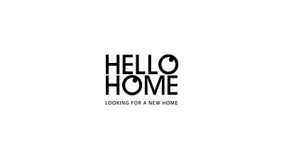 Hello Home logo brand branding design graphic design hello home identity logo logo design logo motion look minimal motion graphics slogan tagline typeface visual identity