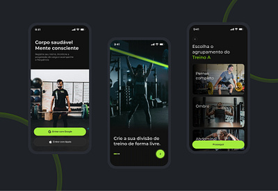 App fitness app design fitness mobile ui