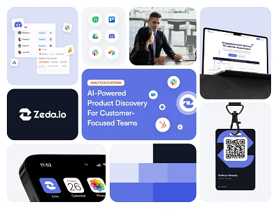 Branding for Zeda.io - AI-powered B2B & SaaS Solution ai ai powered b2b branding clean marketing minimal platform product design saas sales web design