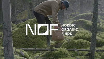 Nordic Organic Finds logo design bio branding eco ecologic food forest green health healthy food icon leaf logo mark minimalistic monogram mushroom nordic o organic scandinavian