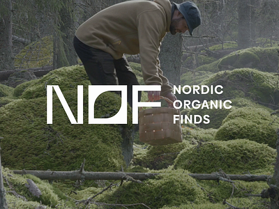 Nordic Organic Finds logo design bio branding eco ecologic food forest green health healthy food icon leaf logo mark minimalistic monogram mushroom nordic o organic scandinavian