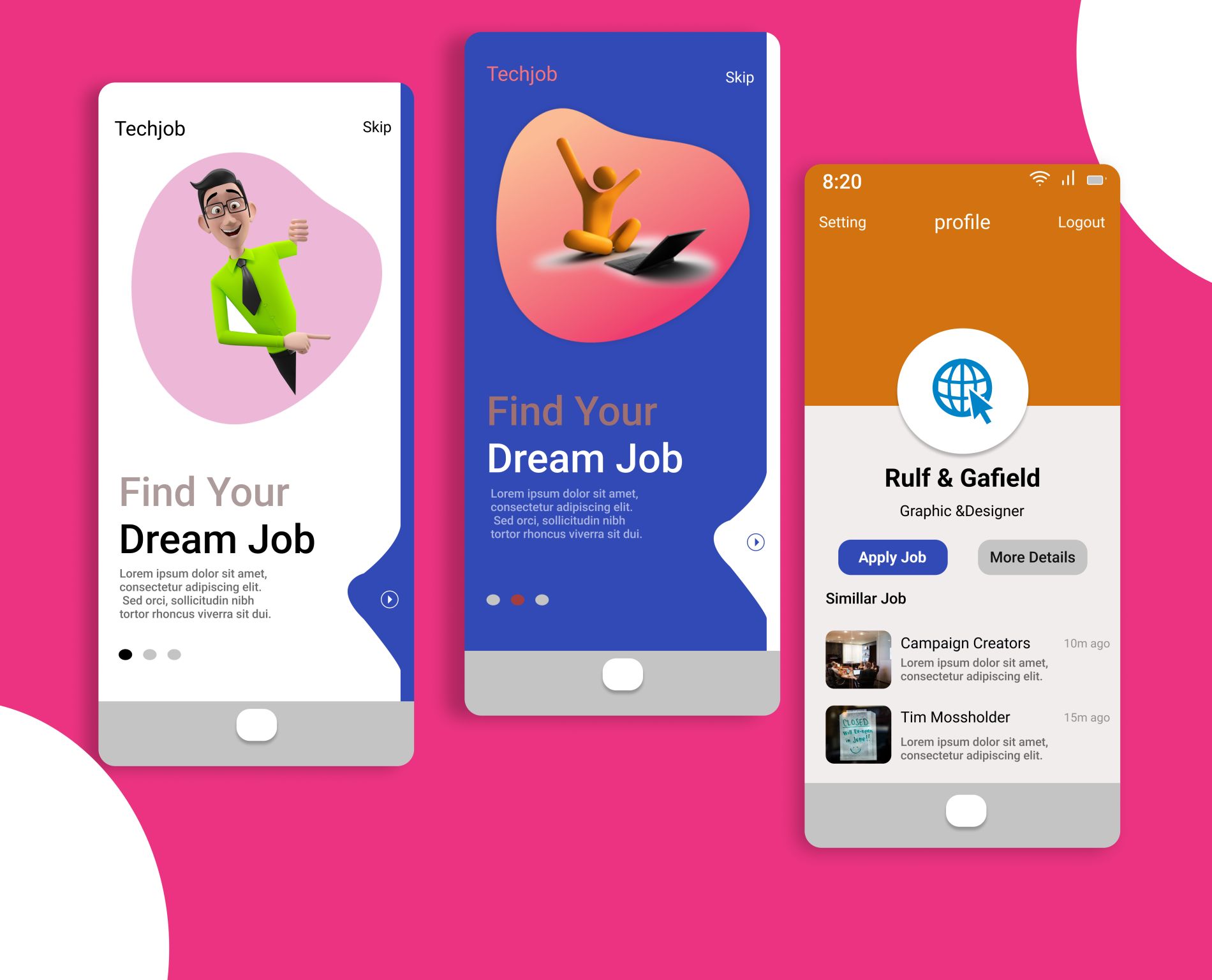 Example of Modern Mobile App UI UX Design In Figma
