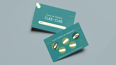 Conception d'identité visuelle : " Claq-Claq " branding graphic design logo ui