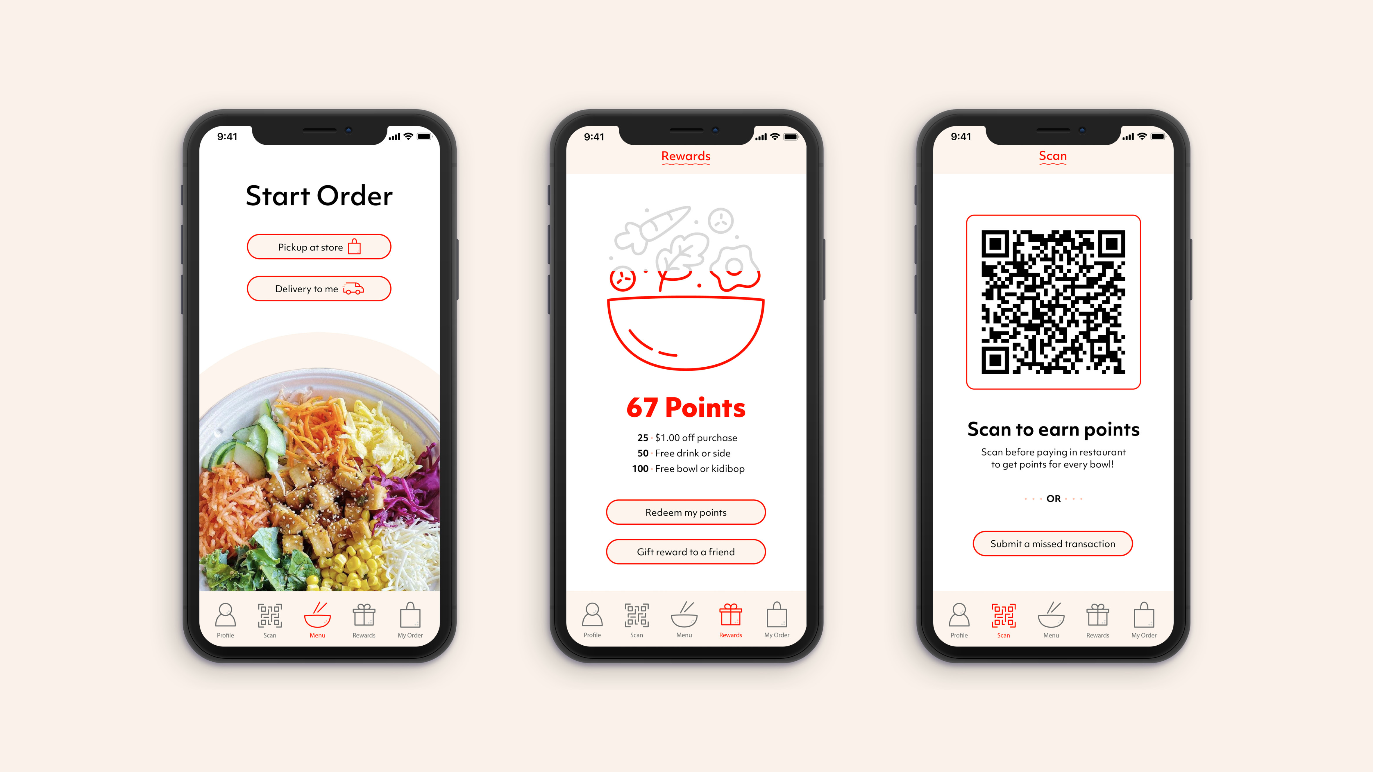 Bibibop App Design