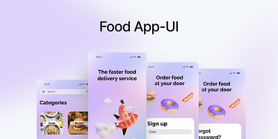 Food Delivery Service App- UI- Figma