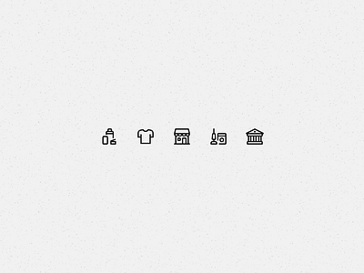 Consumerism appliances bank branding clothing electronics icon icon design icons illustration line logo outline pixel products shop shopping store tshirt ui vector