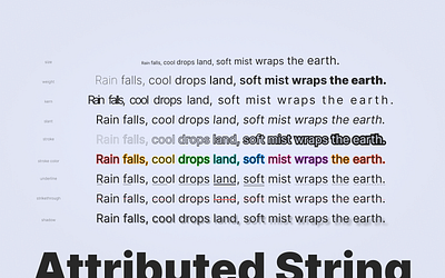 Attributed String attributed attributed string clean component design flat inspiration string text ui variations