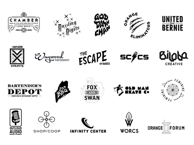 Logo compilation 1 of 3 adobe illustrator brand brand identity branding creative creative direction design graphic design illustration logo logo design vector