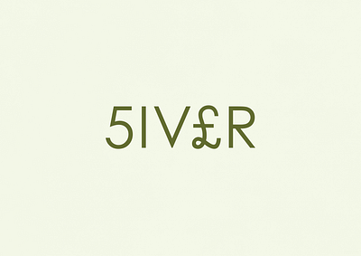 Fiver | Typographical Poster font graphics letters money poster sans serif simple text typography word