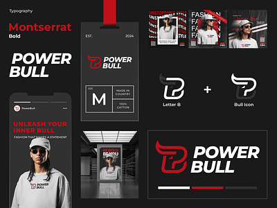 Power Bull Logo Design animal brand branding bull fashion graphic design inspiration logo modern people power trend vector