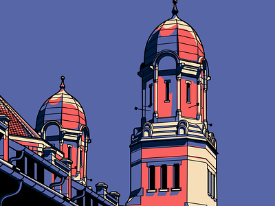 Lawang Sewu, Indonesia. artprint artwork illus illustration inkscape travel traveling vector