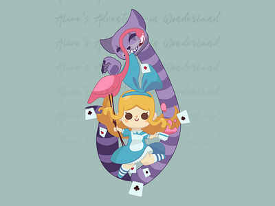 Alice alice alice in wonderland fairy tale illustration