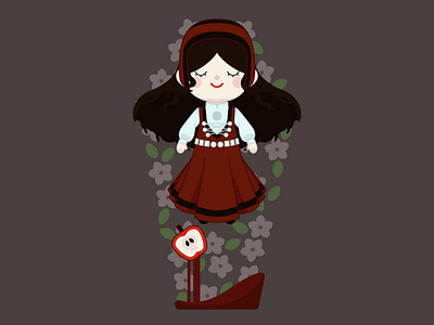 Snow White fairy tale illustration snow white