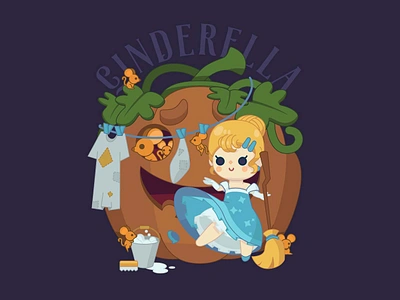 Cinderella cinderella fairy tale illustration pumpkin