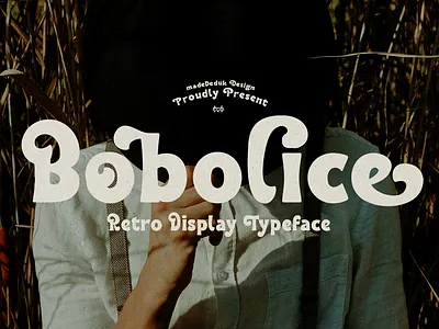 Bobolice Retro Display Font 80s 90s beauty branding classic curly display fashion feminine groovy headline invitation logotype nostalgic pretty retro swirly vintage webfont wedding