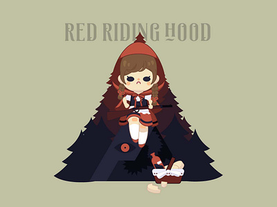 little Red Riding Hood fairy tale illustration little red riding hood