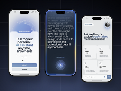 AI Chat Assistant - Mobile App Concept ai ai assistant ai chat ai design app app design chat chat assistant chat gpt chatbot gpt ios message app messages mobile mobile app ui ui design user experience ux