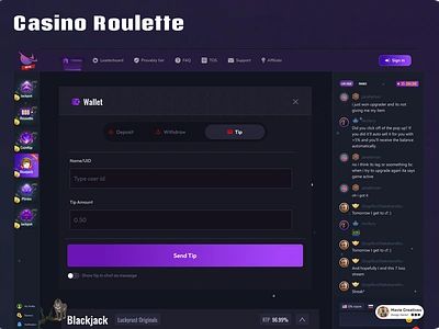 Casino Roulette branding graphic design ui