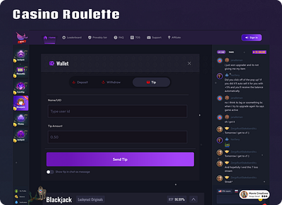 Casino Roulette branding graphic design ui