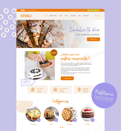 Kasalu Web Design bakery design figma graphic design ui ux web webdesign website