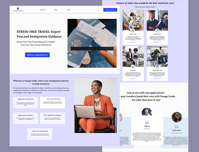 Visa consultations website immigration product design travel ui ux visa consultation website