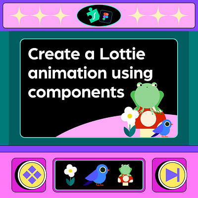 LottieFiles for Figma - Components animation art direction branding component design figma graphic design illustration logo lottie lottie animation prototype ui ux vector