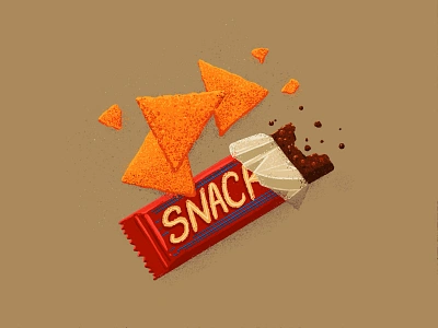 Snacks! canadian artist candy chips design digital art food graphic design illustration junk food retro snacks vintage