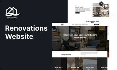 Renovation website app design ui ux