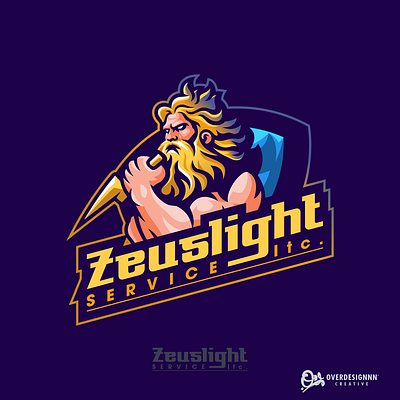 Zeus Electric logo branding design graphic design identity illustration logo mark tshirt vector