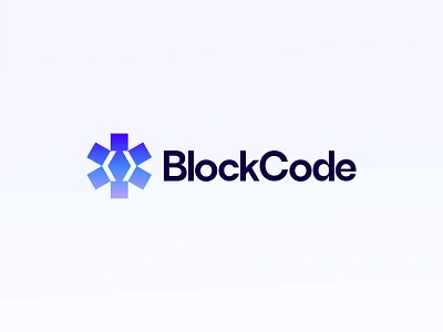 BlockCode - Blockchain Platform logo design blockchain logo brand identity branding code logo coding logo crypto logo cryptocurrency logo cube logo geometric hexa logo logo logo designer nft logo tech logo technology