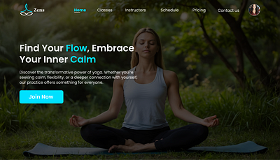 Yoga Website branding fitness ui uiux website yoga