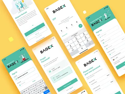 The Bagex luggage app ui ux
