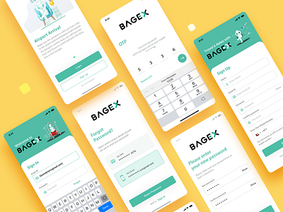 The Bagex luggage app ui ux