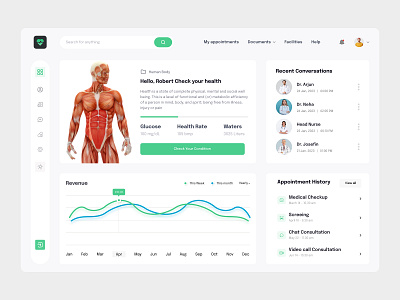 Xerox - Medical Health Dashboard analytics chart dashboard design dashboard ui data graph health hospital medicalhealth medicine monitoring patient saas saas products ui user dashboard