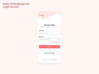 Daily UI Challenge #3: Login Screen daily ui design figma hype4 ui ui design ux ux design