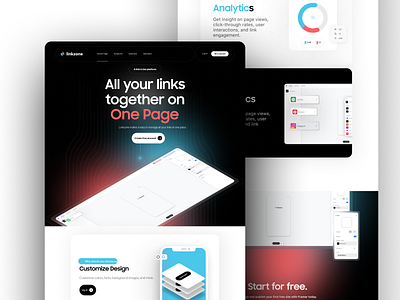 Website Design for Linkzone brand branding clean design digital digital art graphic design identity branding minimal modern sleek ui ui design ux ux design web design website website design