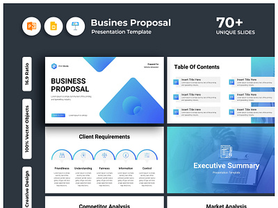 Business Proposal Presentation Template branding business business brochure canva company creative proposal design figma google slide graphic design indesign infographic keynote pitch deck powerpoint ppt pptx presentation presentation template slides