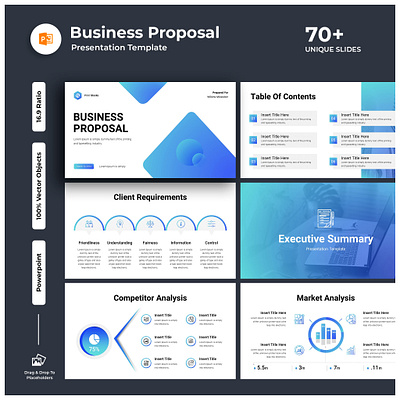 Business Proposal Presentation Template branding business business brochure canva company creative proposal design figma google slide graphic design indesign infographic keynote pitch deck powerpoint ppt pptx presentation presentation template slides