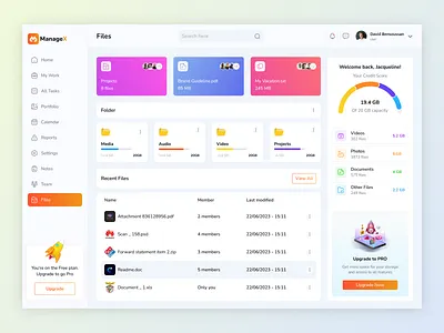 Service management cleandesign cloud collaboration dashboard designsystem documents files filesharing interface management media minimal organization productivity projectfiles saas storage ui ux webapp