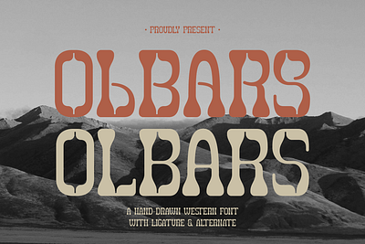 Olbars | Western Font vintage