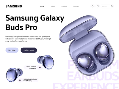 Airpods Website Design airpod homepage airpods airpods website design app design design e commerce figma figma design marketing online shop product product design samsung trend ui ux website